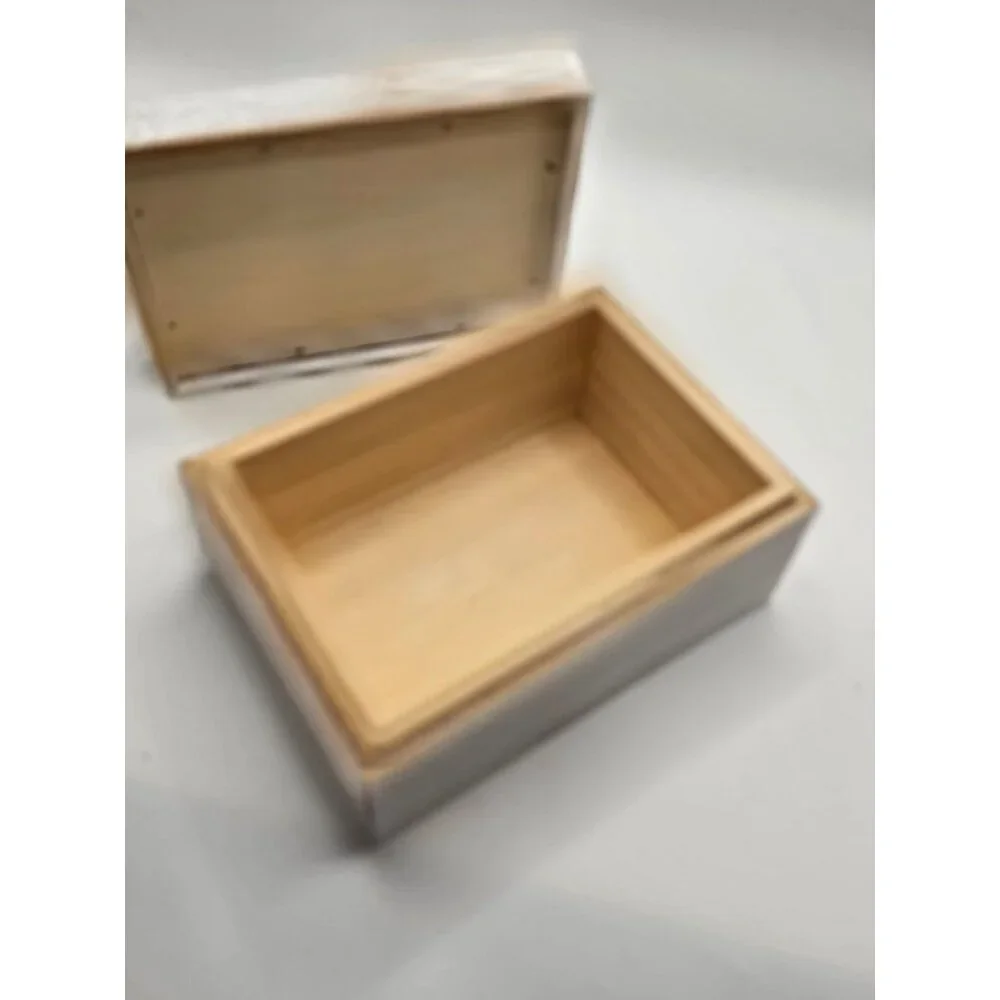Rustic Wooden Prayer Box With White Cross &‎ Sentimental Quote